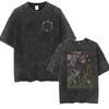 2026 Hot Game Dark Souls Black Knight Vintage Washed T Shirts Men Classic Player Cosplay Short Sleeve Tshirt Unisex Streetwear