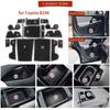 Anti-Slip Gate Slot Cup Mat for Toyota Bz4x 2025 2025 2025 for Subaru Solterra Non-Slip Door Groove Pad Interior Accessories