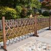 Carbonized Anti-Corrosion Expandable Wooden Fence for Garden, Wedding, or Photography Background