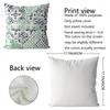 Einfacher geometrischer Druck Kissenbezug Abstraktes florales Wohnzimmer Sofa Kissenbezug
