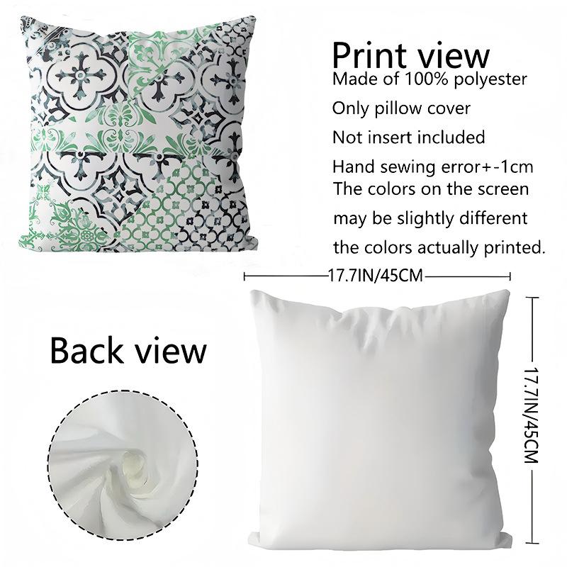 Einfacher geometrischer Druck Kissenbezug Abstraktes florales Wohnzimmer Sofa Kissenbezug