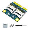Dual TF Micro SD Card To Mini PCI-E Adapter Memory Card Converter Memory Card Reader Adapter for All PCI Express Mini Card Slot