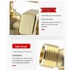 All-Copper High-Pressure Three-Way Plug Valve