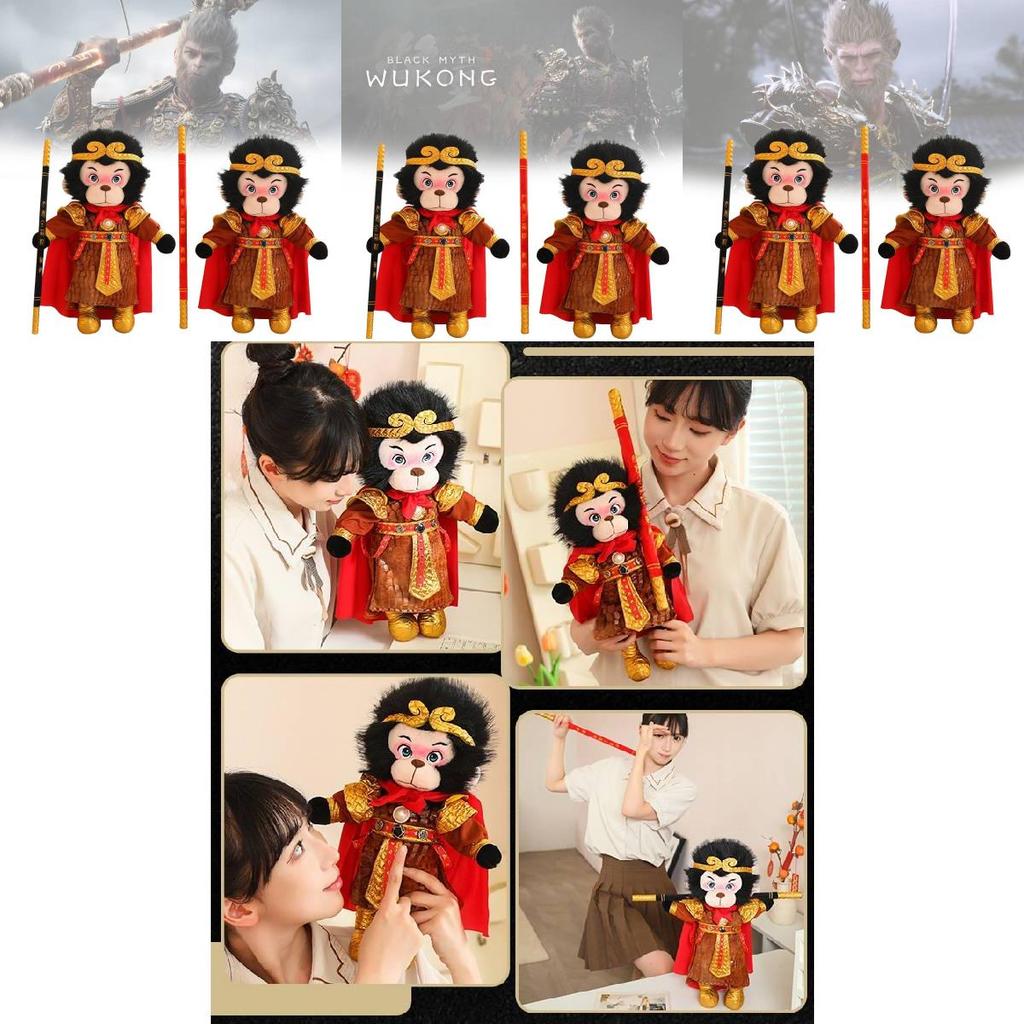 Adorable Black Myth Wukong Plush Doll Soft Toy Perfect Birthday Gift For Friends