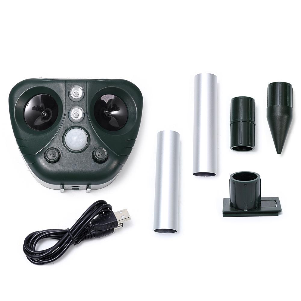 Outdoor Solar Ultrasonic Pest Repeller with Infrared Bird and Insect Deterrent