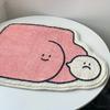 VIKAMA Creative Irregular-Shaped Rug Machine Washable, Non-Slip Living Room Mat Soft Bedroom Children's Floor Carpet Home Decor