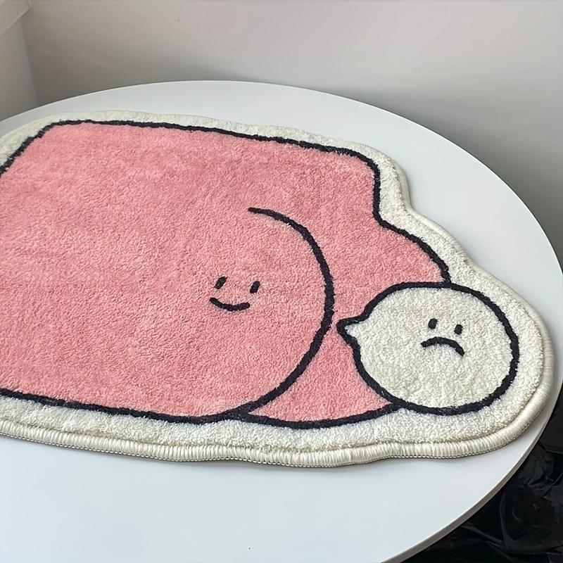 VIKAMA Creative Irregular-Shaped Rug Machine Washable, Non-Slip Living Room Mat Soft Bedroom Children's Floor Carpet Home Decor