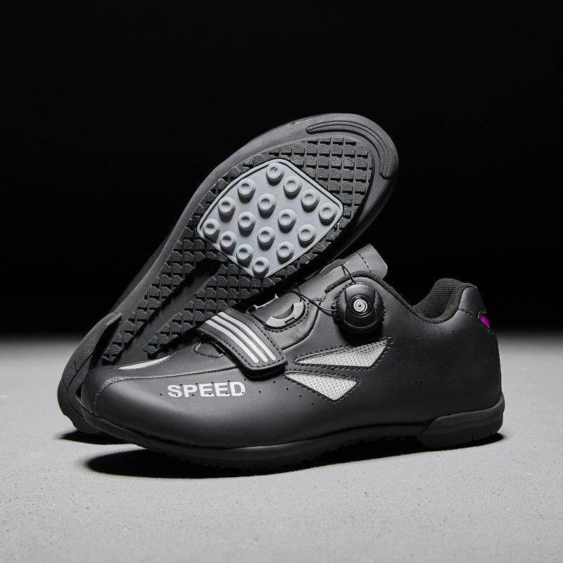 Mountain bike lock cycling shoes men's and women's road bike lock shoes hard-soled spinning shoes