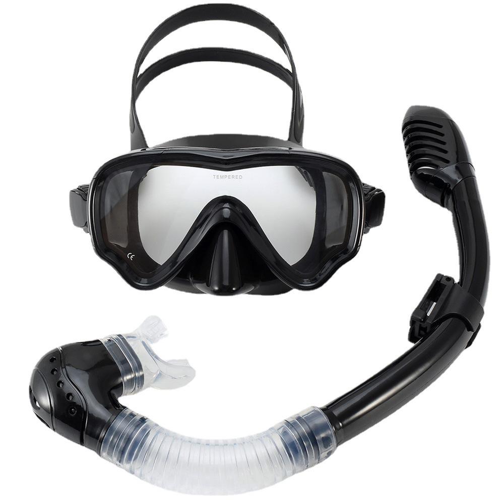 Children's New Large Frame Diving Goggles Full Dry Breathing Tube Set