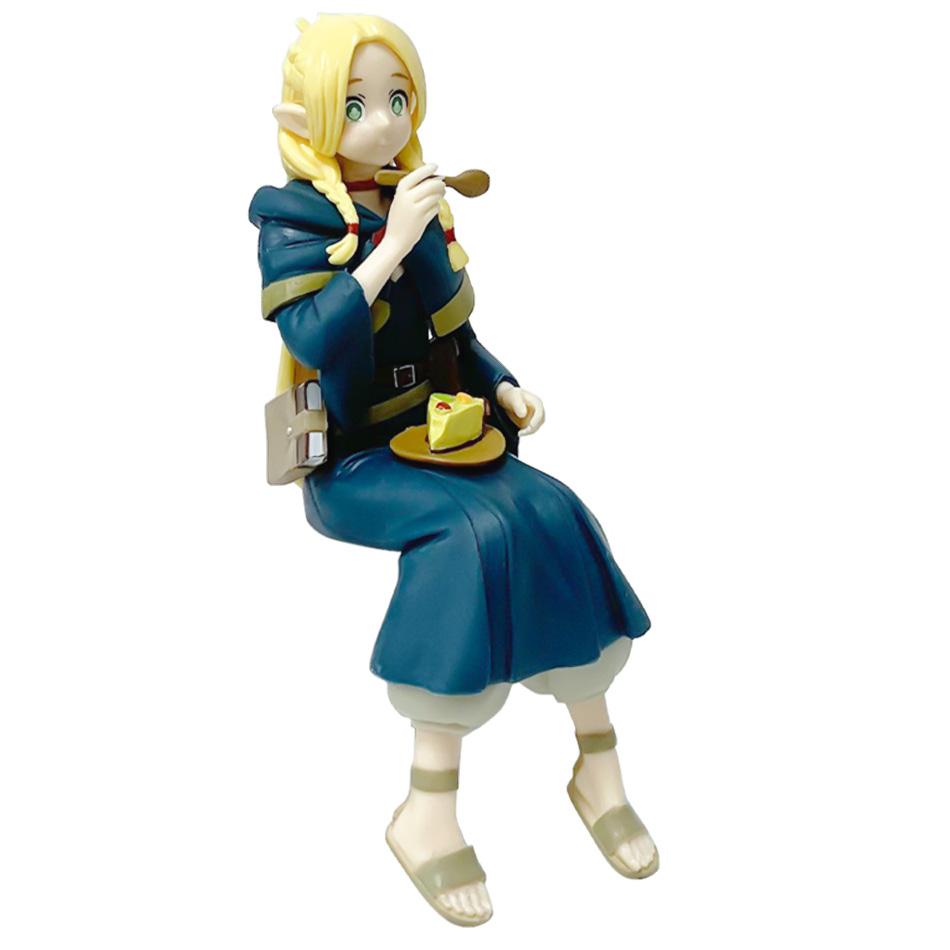 Marcil Donato Ragazza Anime Deliziosa Nella Statua del Dungeon Cibo del Dungeon Leo Stouten Action Figure Modello Seduta bambola colle Giocattolo