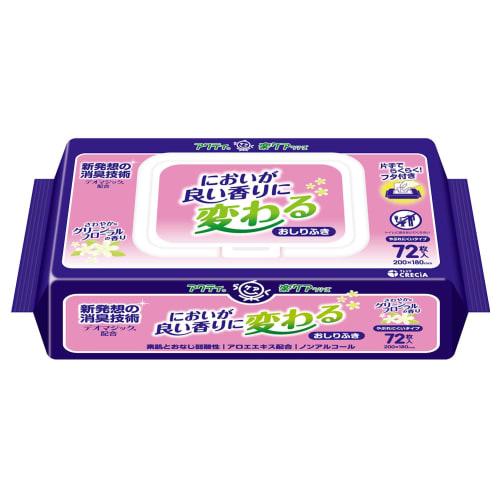 Acty Easy Care Series Baby Wipes with a Pleasant Scent, 72 Count