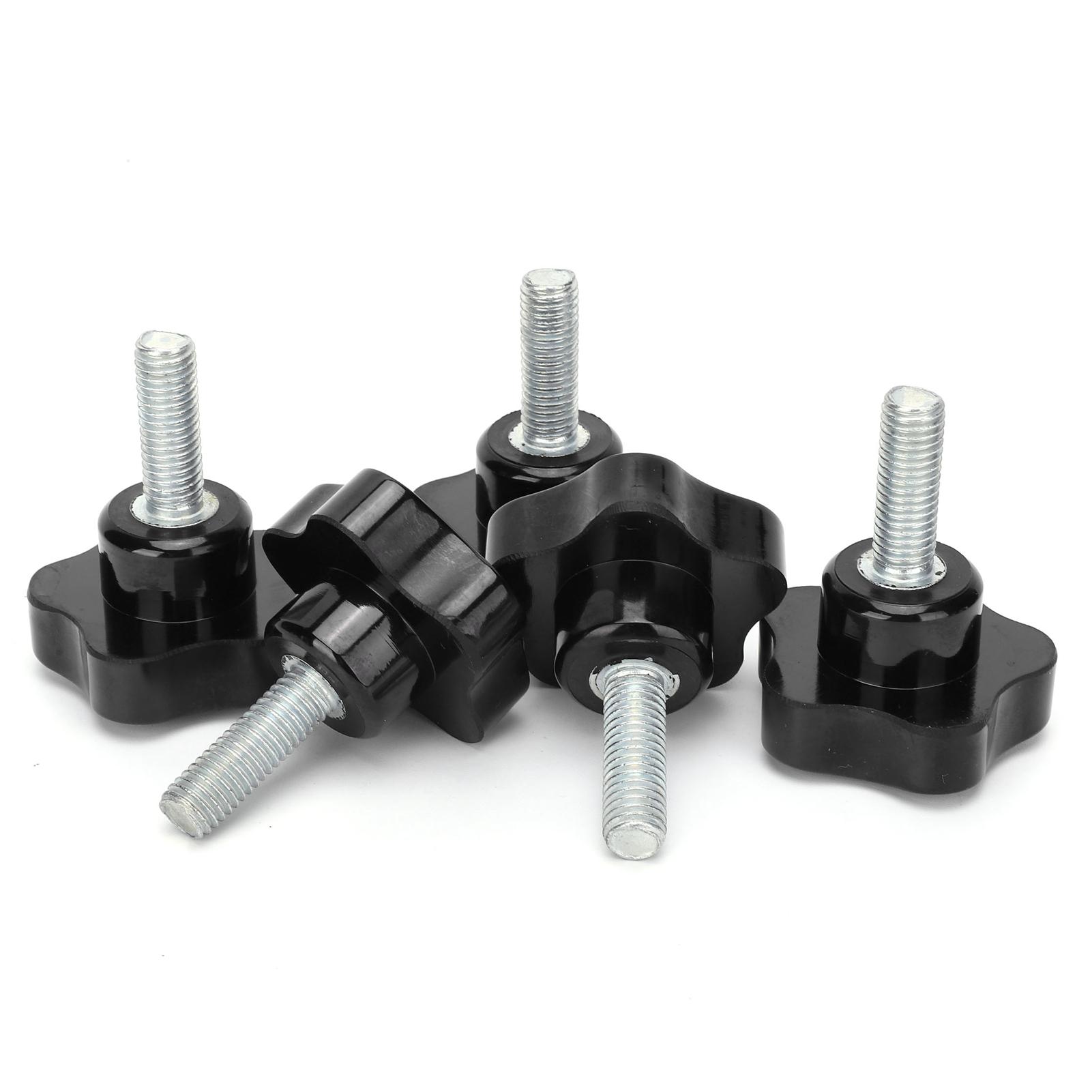 

5 шт. болт-кнопка для токарного станка, поворотная ручка, гайка, винт, ручка-фиксатор FiveStar Plum M10x50x30