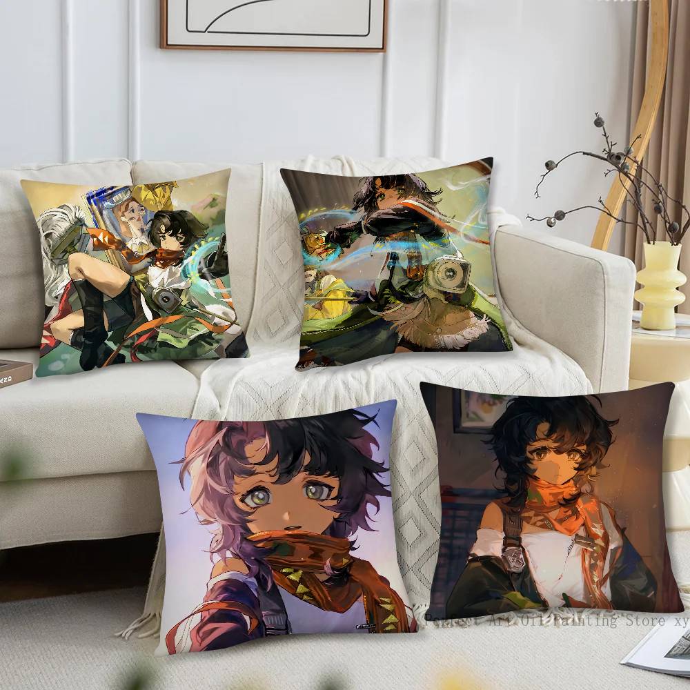 Ramona Anime Reverse Pillow Case Fashion Square Pillowcase Bedroom Sofa Room Ins Decoration Leisure