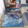 Fierce Tiger In Water Splash Pattern Decorative Bedroom Carpet Rug Suitable for Use As an Anti-slip for Living Room Bedroom Sofas