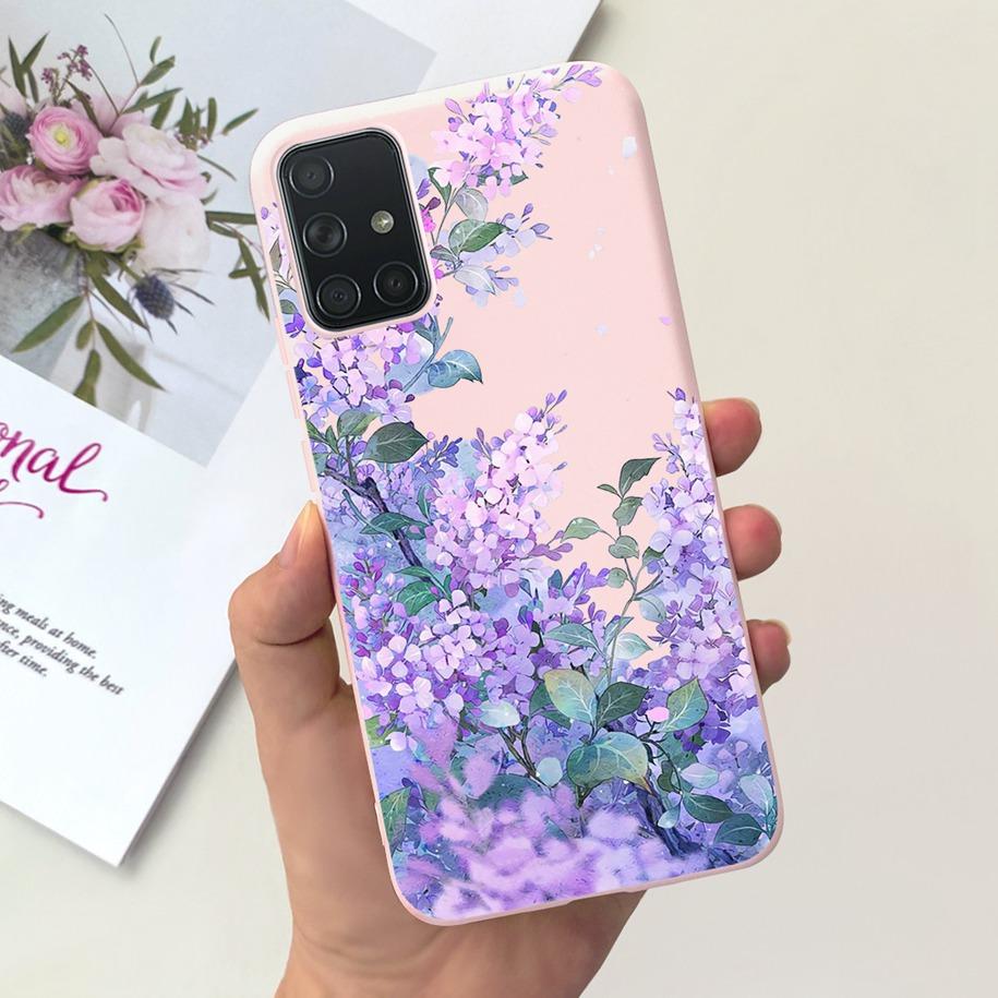 For Samsung A51 A71 A31 Phone Case Fashion Pattern Liquid Silicone Full Protection Back Cover For Samsung Galaxy A 51 71 31 Capa