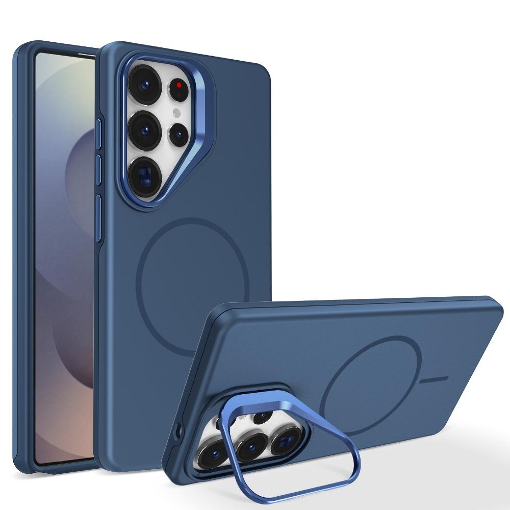 New Matte For Magsafe Magnetic Case For Samsung Galaxy S26 S25 S24 S23 S22 Ultra Plus S25FE S24FE S25Edge With Kickstand Cover