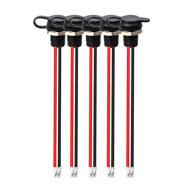 2-Pin Type-C Female Socket Connector Jack Female Charging Port with Snap Type-C Waterproof Female Dock Charger 1/5/10PCS