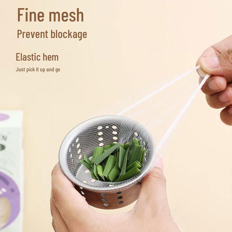 Eggplant Purple Sink Filter Net Bag for Kitchen Drain and Vegetable Washing