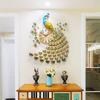 European Style Silent Wall Clock Metal Dial for Hotel Dining Room Decoration