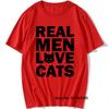 Real Unisex Love Cats Animal T Shirt Vintage Cats Lover Tshirt Cotton Tshirts Cool Daddy Mother Gift Oneck Short Sleeve Tops Tees