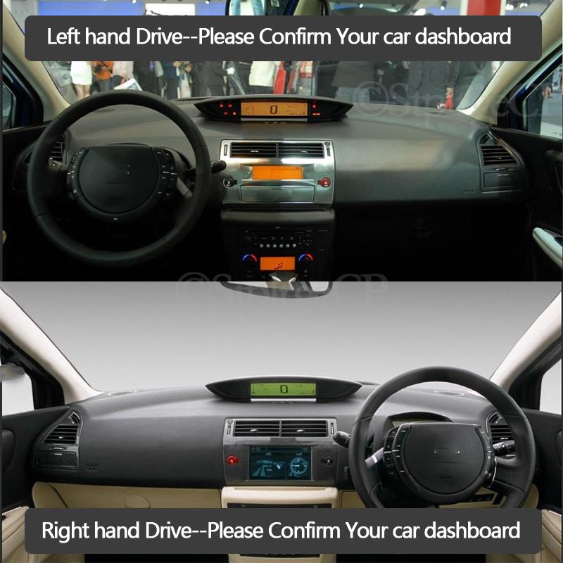 Anti-Slip Mat Dashboard Cover Sunshade Dashmat Accessories C4 Pallas Coupe for Citroen C4 MK1 2004 2005 2006 2007 2008 2009 2010