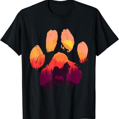 Paw Pomsky Dog Mom Dad T Shirt