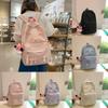 Large Capacity Girls Backpack With Butterfly Bow For School And Daily Use