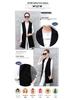 Women's Slim Fit Double-Breasted Vest with Shoulder Pads - Mid-Length, Sleeveless, Red or Black, Korean Style, for Spring and Autumn