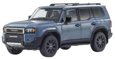 Kyosho Original Toyota Land Cruiser 250 ZX im Maßstab 1/43, Optionale Felgenversion. (Rauchblau) Fertigprodukt KS03927SB