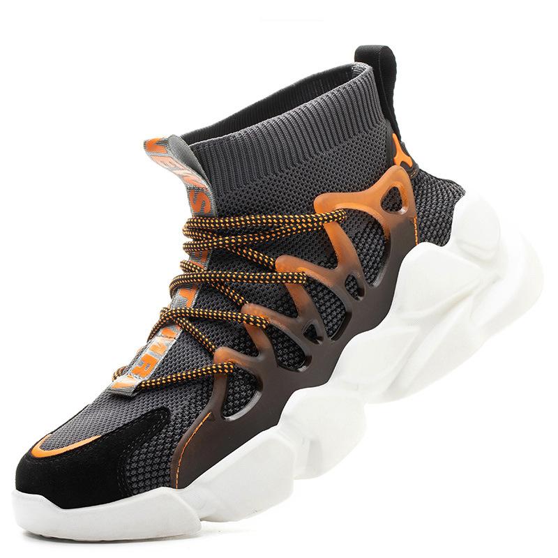 Anbaili Socks, Shoes, Labor Insurance Shoes, Smash-proof and Puncture-proof Wear, Lightweight and Breathable Fly-woven Safety Shoes, Men's Work Shoes