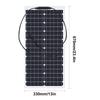 200W Flexible Solarmodule Wasserdicht Monokristallin Bestes Solarpanel für Zuhause Wohnmobil Boot Camping 18V Ladung