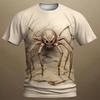 2026 Summer New Men T-Shirt Harajuku Spider Skull 3D Printed T-Shirt Men's Clothing Fashion Punk Tees Casual Street Wear T-Shirt
