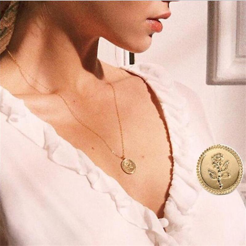 Vintage Tiny Heart Necklace for Women SHORT Chain Heart Key Pendant Necklace Gift Ethnic Bohemian Choker Necklace