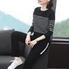 Women S Long Sleeve Striped T Shirt Loose Plus Size Casual Top
