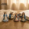 Religious Bead Art Kit DIY Christian Beading Kit 3D Beaded Jesus Virgin Mary Figurines Craft for Beginners Set Figure Adults Gifts