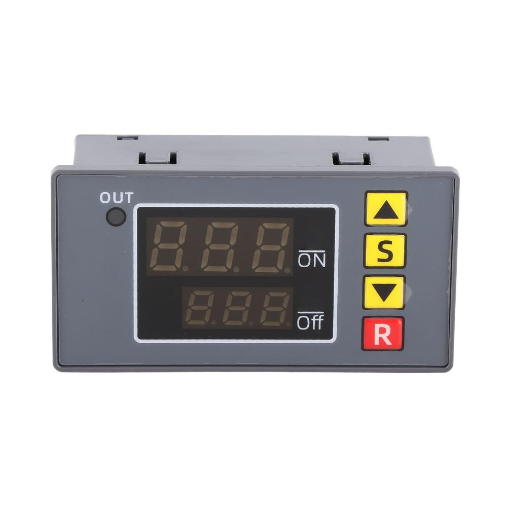 

T3231 Time Relay Module OP CL LOP DC12V/DC24V/AC110V-220V Time Relay Switch Large Screen Dual Display Timer Relay 12V