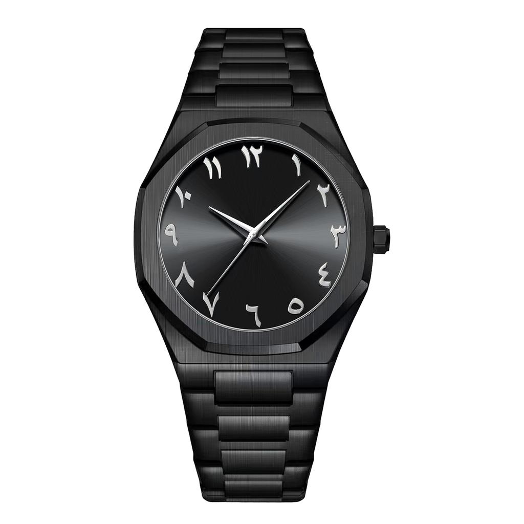 Waterproof Watch Men'S Watch Men'S Arabian Dial Alloy Quartz Watch Customized Watch