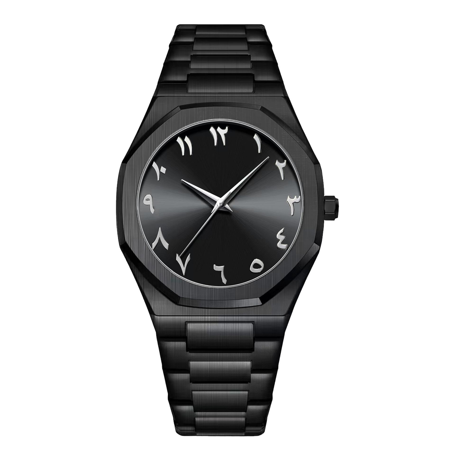 Waterproof Watch Men S Watch Men S Arabic Dial High-End Alloy Quartz Watch Customization