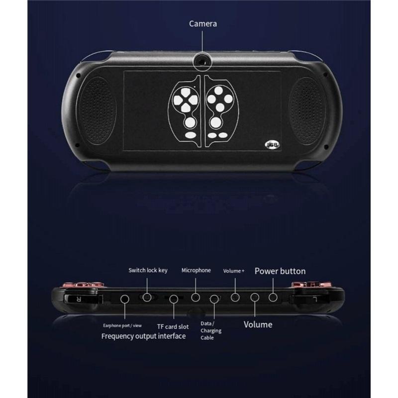 Consolă Portabilă Retro Jocuri cu 5000 de Jocuri Încorporate Consolă Portabilă Jocuri Audio Video Ieșire AV Cadou de Ziua de Naștere