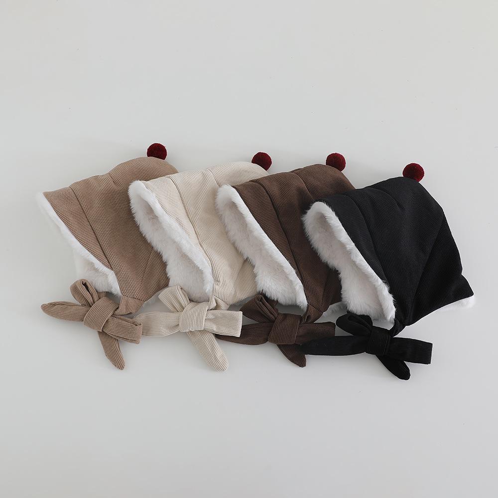 Entegre Peluş Boyunluk ve Kulak Korumalı Unisex Çocuk Kışlık Peluş Şapka