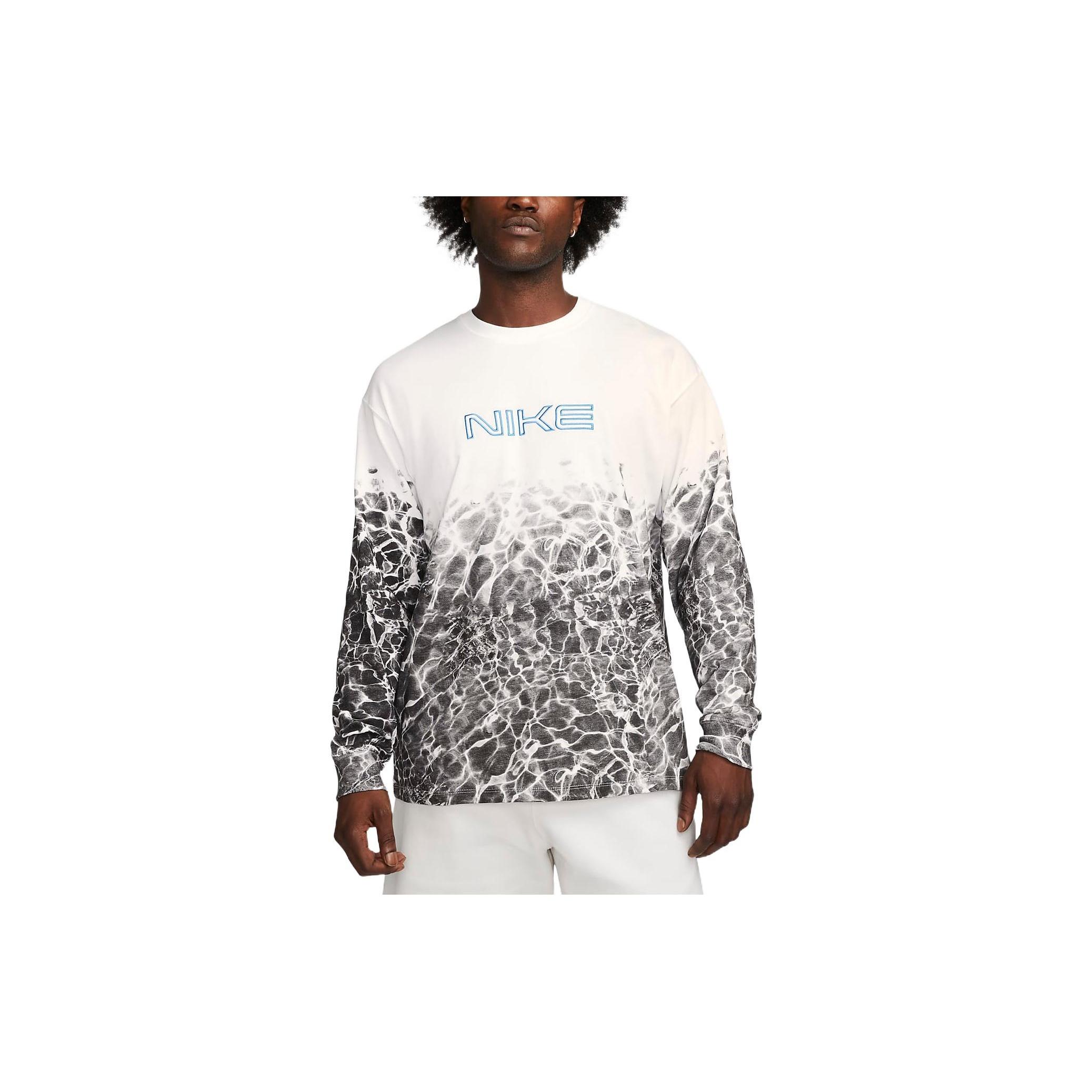 Nike NRG Kukini Long Sleeves T-Shirt Asia Sizing White Black Men s FB3031-100 XL