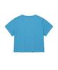 COVERNAT WOMAN Crop Fit Cassette Graphic T-Shirt Blue