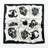70x70cm Nylon Square Scarf Women Vintage Print Lightweight Accessory Office Casual Hair Styling
