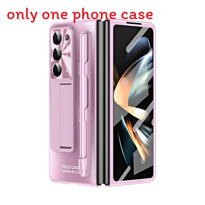 For Samsung Galaxy Z Fold 5 Trendy Pc Case With Stand And Pen Clip For Fashionforward And Practical Use