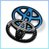 1Pcs Car Steering Wheel Badge Decal Auto Styling Car Decoration Sticker For Toyota C-hr Prado Rav4 Yaris Hilux Prius Avensis Corolla Camry