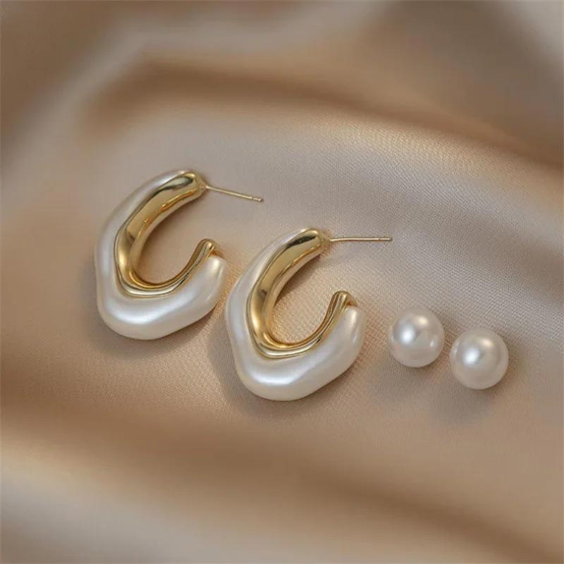 Temperament Elegant Fashion  Irregular Pearl Dangle Earrings  for Women Girl Gift Jewelry Wholesale