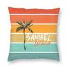 Sanibel Island Florida Sunset Square Pillowcase Polyester Linen Velvet Creative Zip Decor Sofa Cushion Cover