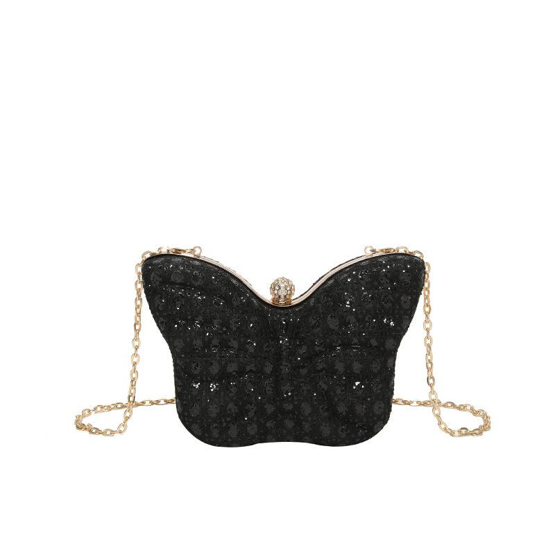 2025 New Fashion Trend Fashion Fashion Dinner Bag Femininity Box Messenger Bag Butterfly Bag Chain Bag