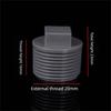 10pcs/set PVC Male Thread End Cap External Plug Tube Connector Plumbing Pipe Plug  Garden Irrigation