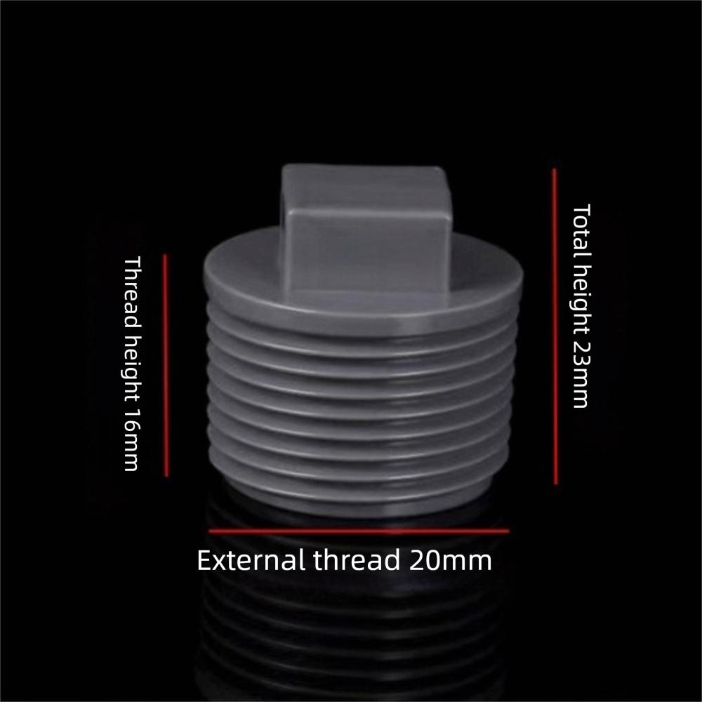 

10pcs/set PVC Male Thread End Cap External Plug Leak Proof Plumbing Pipe Plug 1/2 3/4 1 Pipe Fitting End Caps